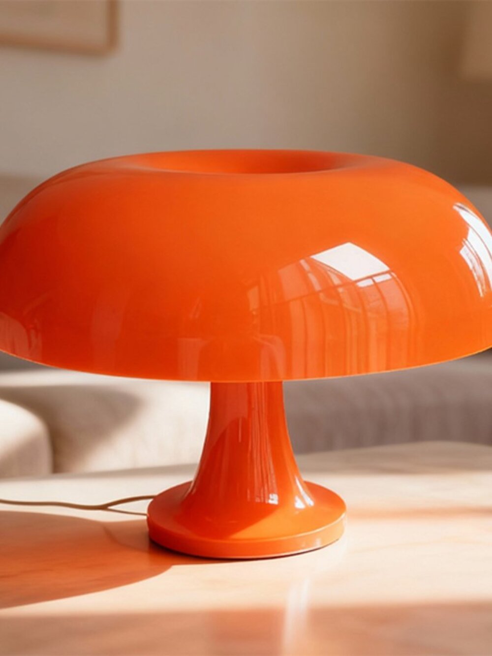 Orange Mushroom Table Lamp